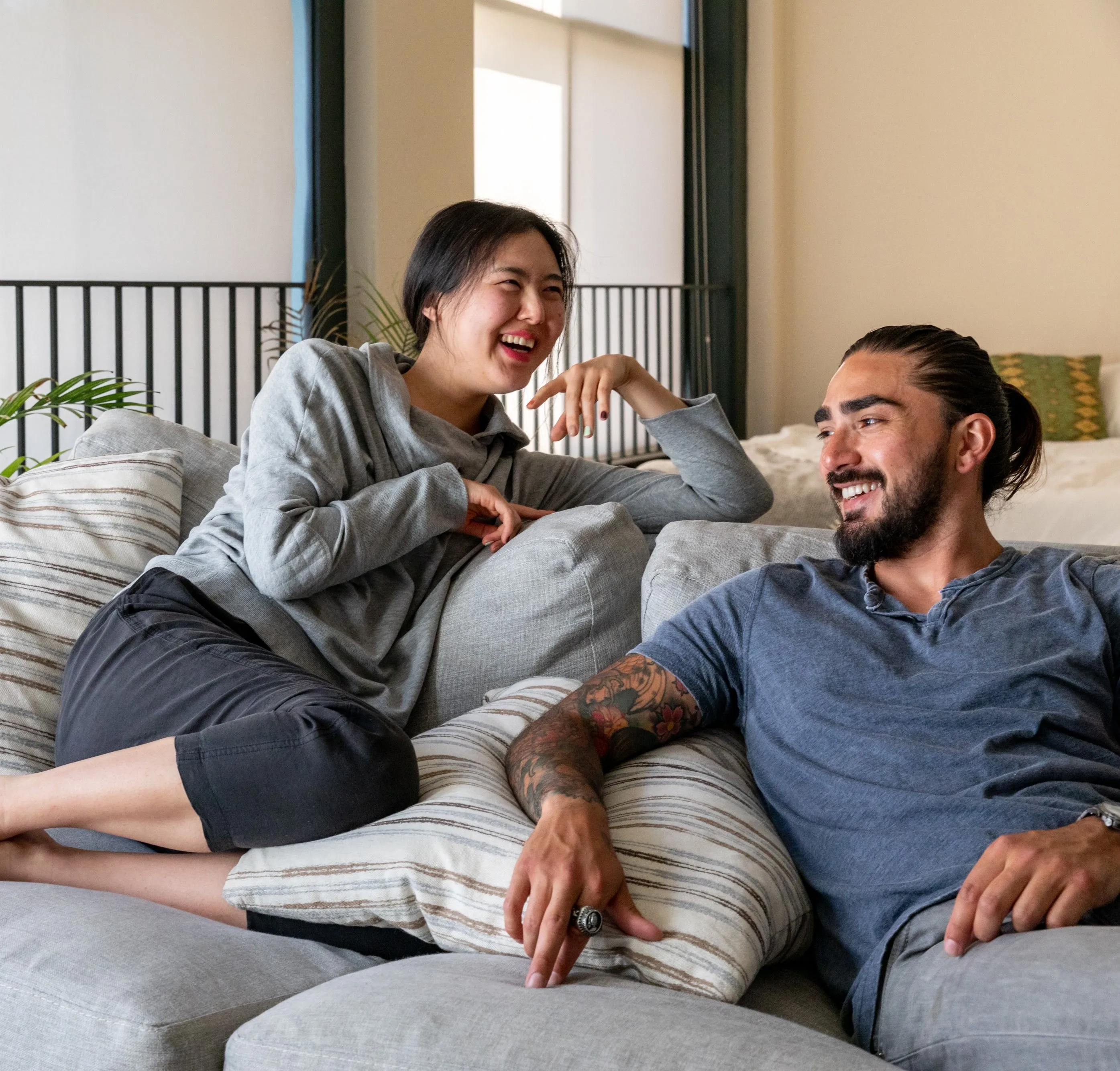 Couple on couch