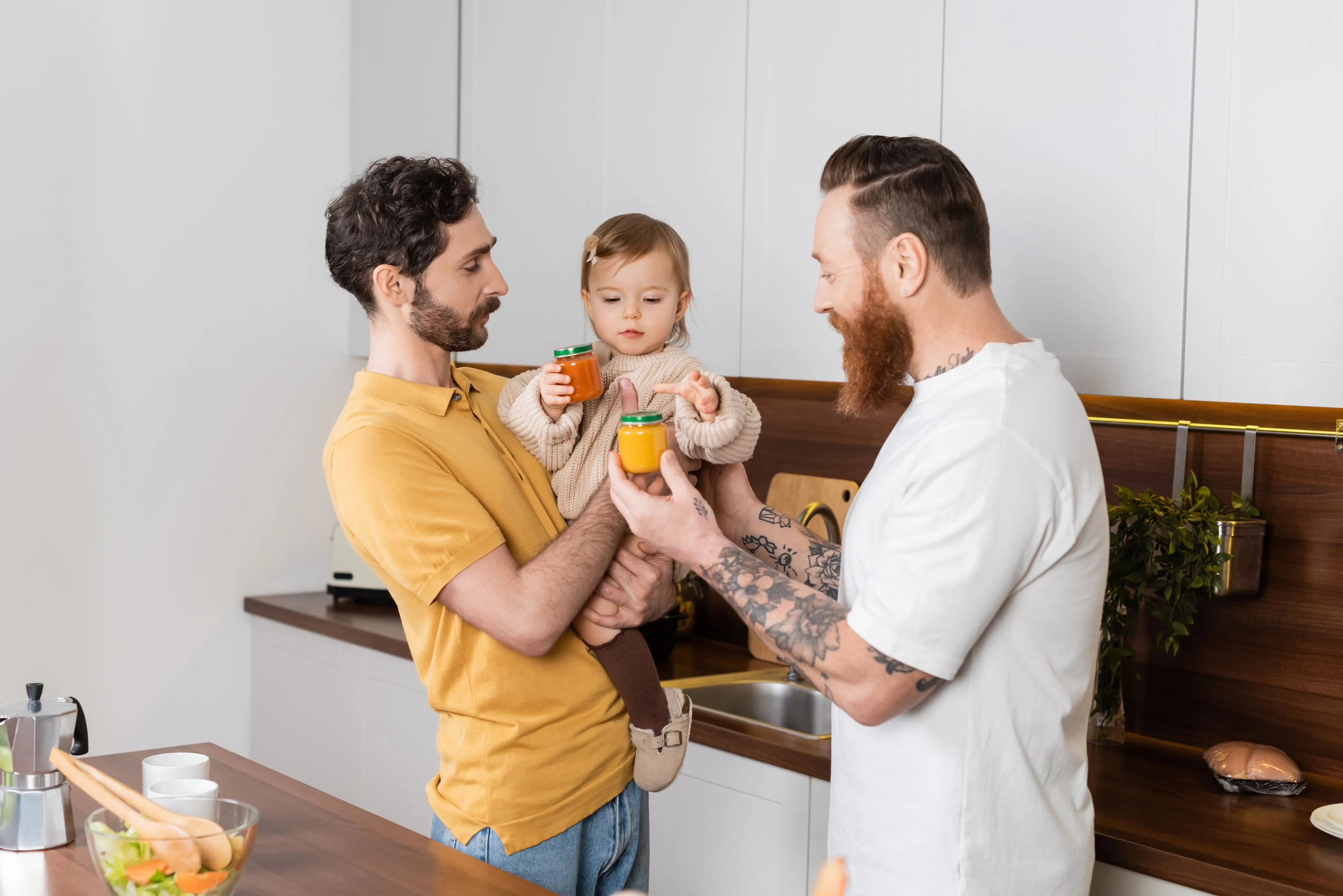A joyful family moment.