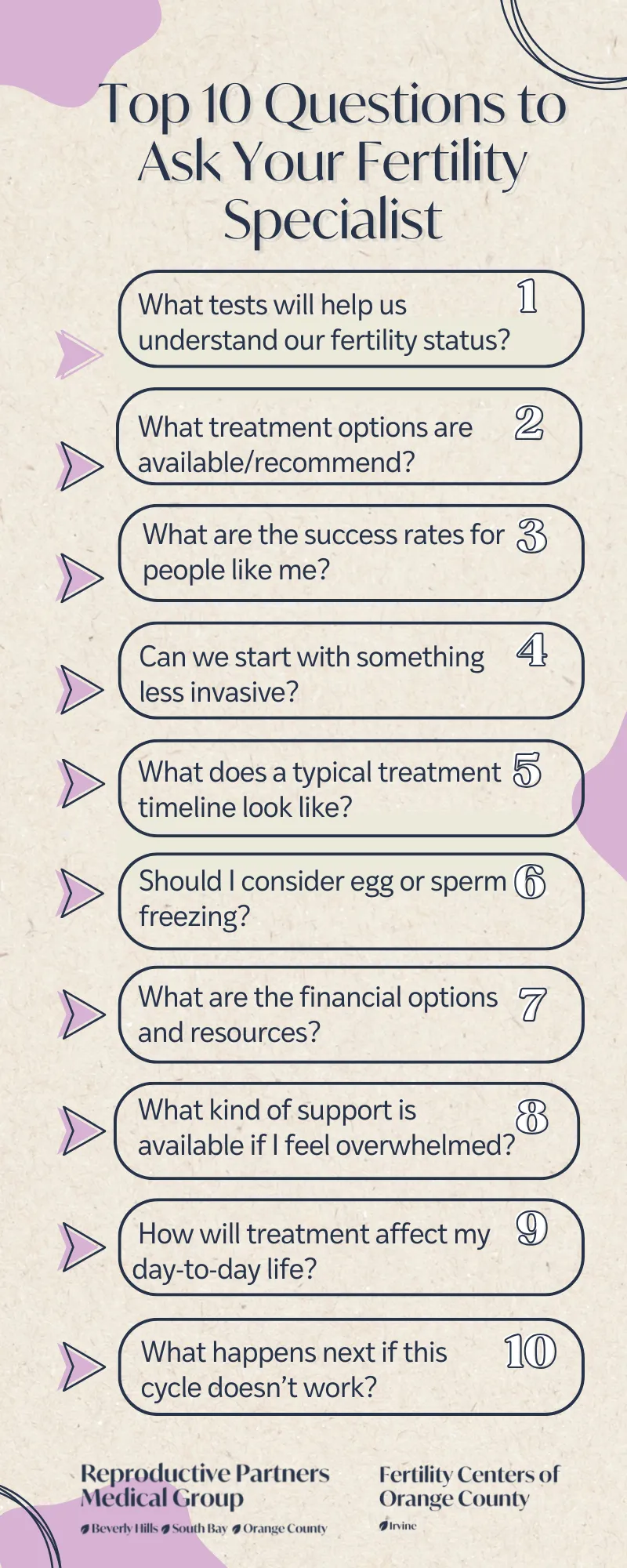Top 10 Questions Infographic