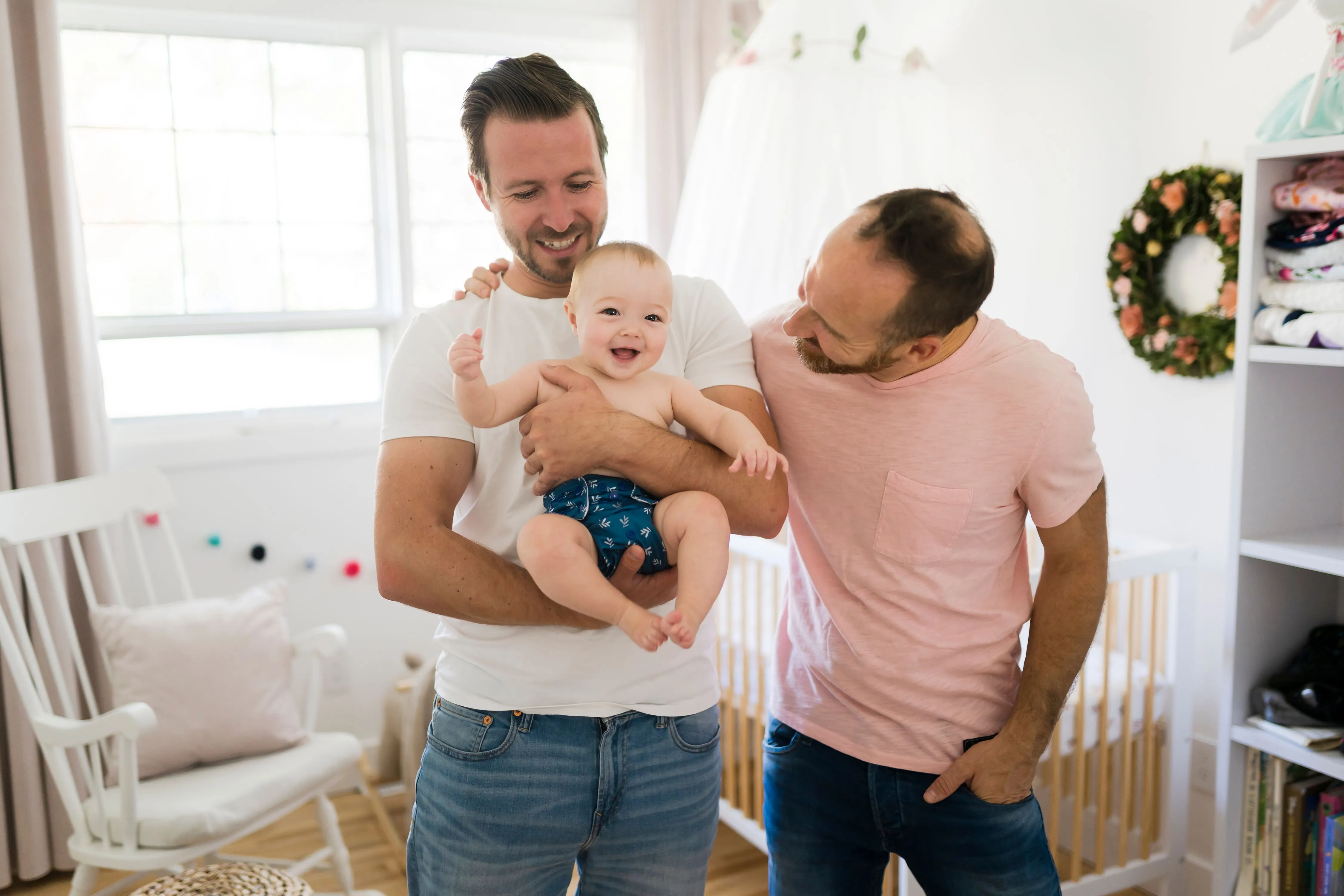 Baby with parents