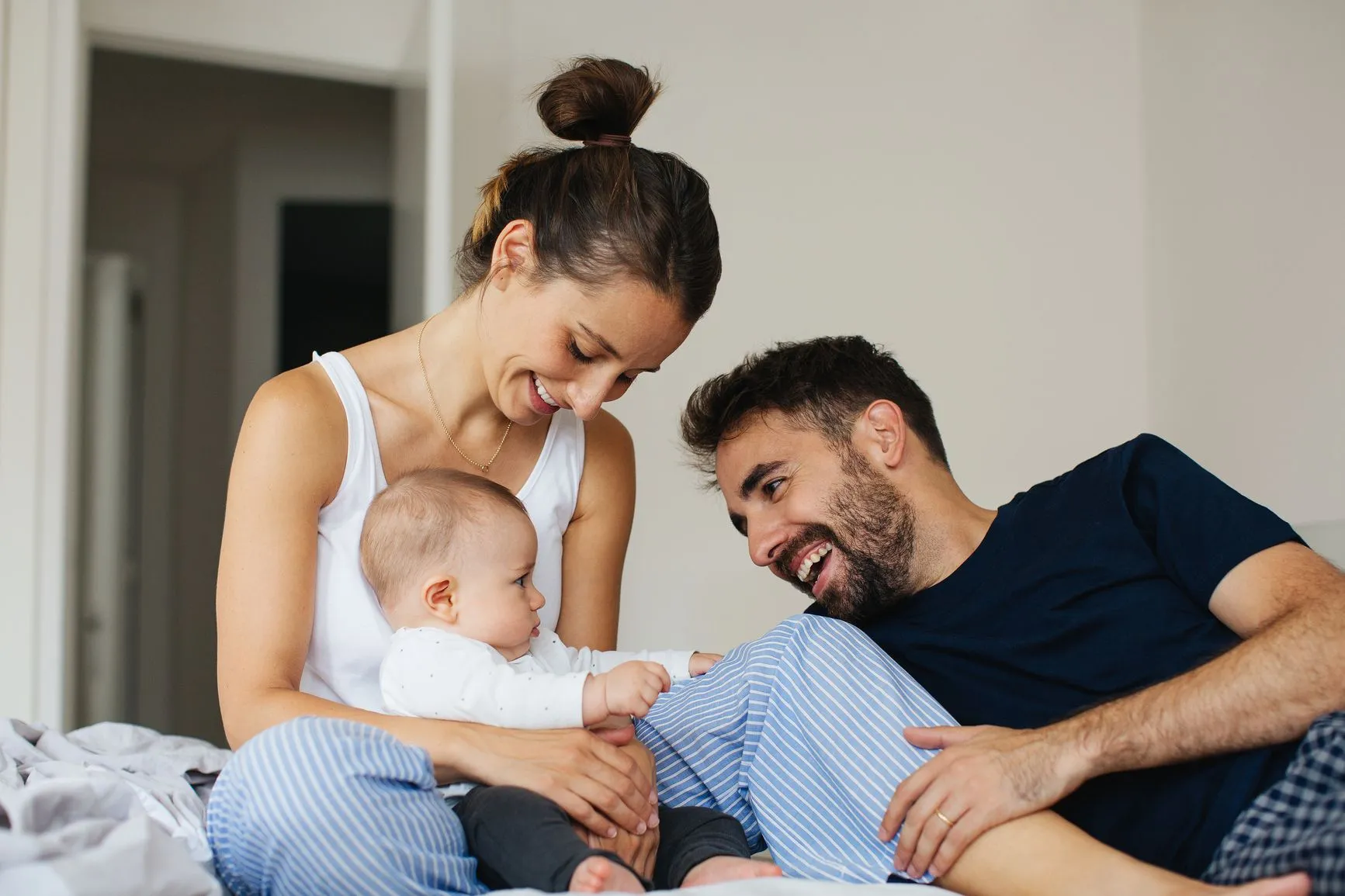 Baby and parents